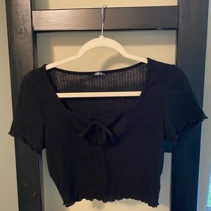 SHEIN black crop top